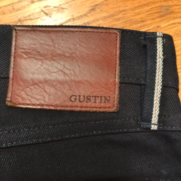 Gustin #205 Japan BlueXBlack Selvedge Denim Jeans - Picture 3 of 5
